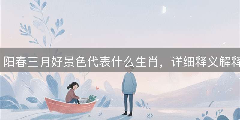 阳春三月好景色代表什么生肖，详细释义解释落实