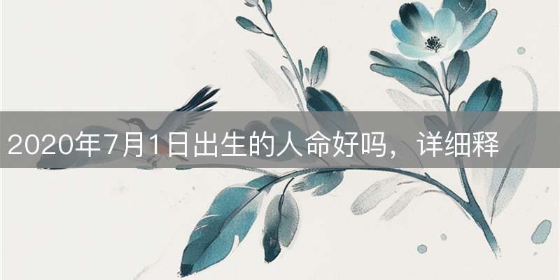 2020年7月1日出生的人命好吗，详细释义解释落实