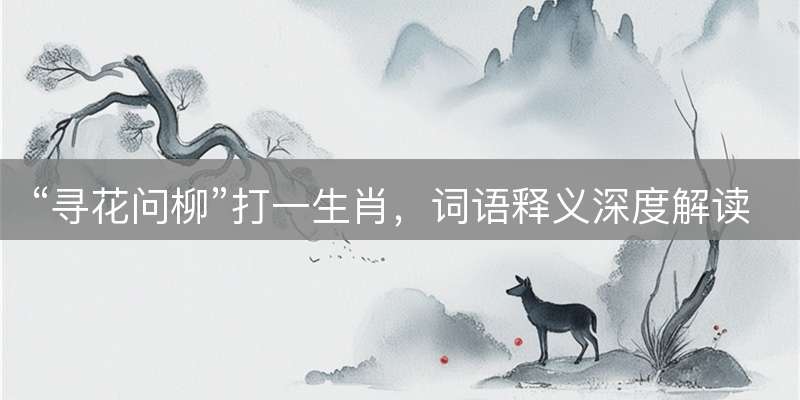 “寻花问柳”打一生肖，词语释义深度解读