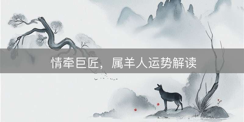 情牵巨匠，属羊人运势解读