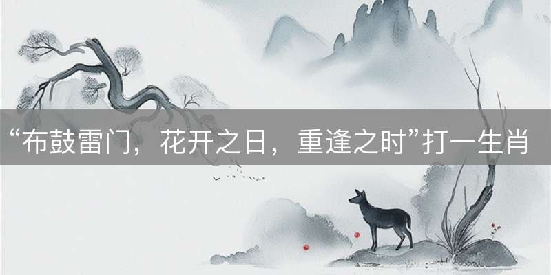 “布鼓雷门，花开之日，重逢之时”打一生肖，独家解读词语释义