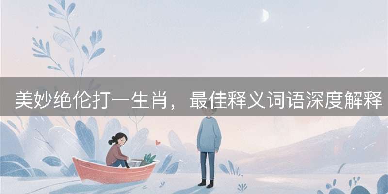 美妙绝伦打一生肖，最佳释义词语深度解释